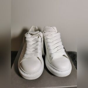 Alexander McQueen White Leather Sneakers